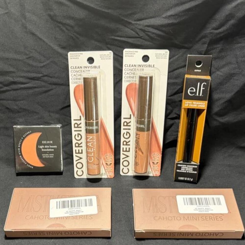 🚨Covergirl Concealer, Elf Lip Liner, Eelhoe & MISTMIA Foundation Bundle Deal